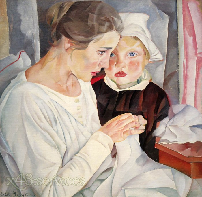Boris Grigoriev - Mutter und Kind - Mother and Child